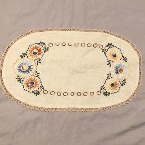 Vintage Embroidered Doily